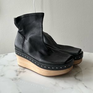 Rick Owens leather ankle booties